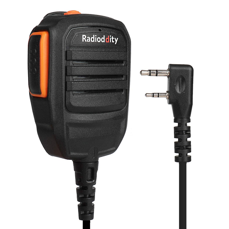 [Australia - AusPower] - Radioddity RS22 Remote Speaker Mic with Clear Sound, Compatible with Baofeng UV-5R UV-5RX3 BF-888S BF-F8HP H-777 Radioddity GM-30 GA-2S GA-510 TYT Kenwood Two Way Radio Walkie Talkie (Single PTT) 