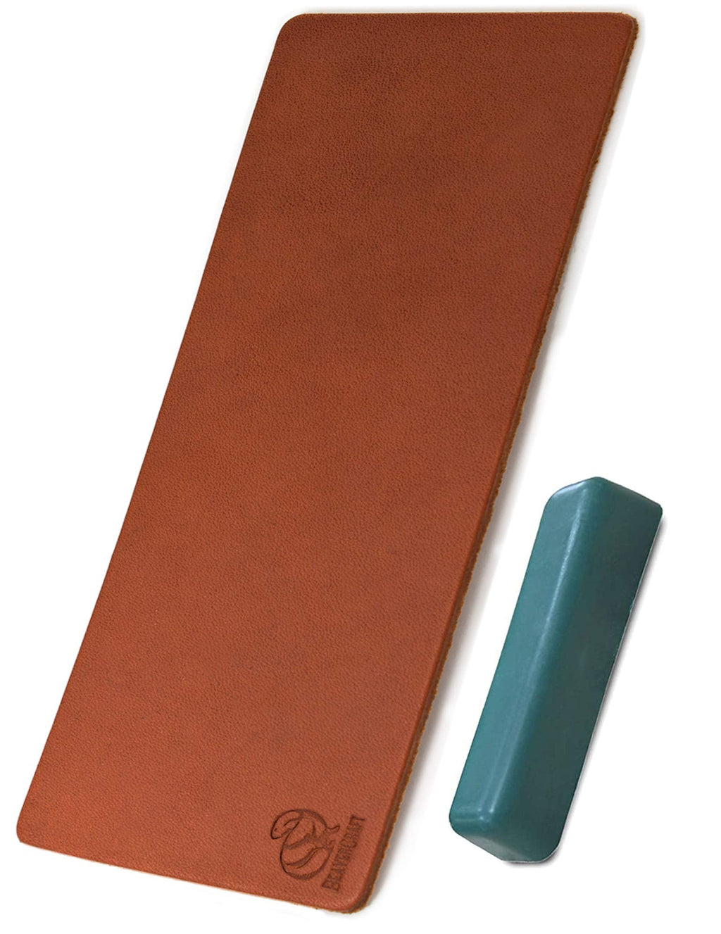 [Australia - AusPower] - BeaverCraft Stropping Leather Strop Kit for Sharpening Knife Strop LS2P1 - Leather Honing Strop 3 x 8 IN - Knives Sharpening with Stropping Set Polishing Compound - Double Sided 