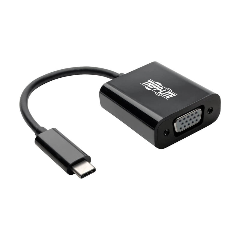 [Australia - AusPower] - Tripp Lite USB C to VGA Adapter Converter 1080P M/F Black USB Type C, USB 3.1 Gen 1, Portable, Thunderbolt 3 (U444-06N-VB-AM) 