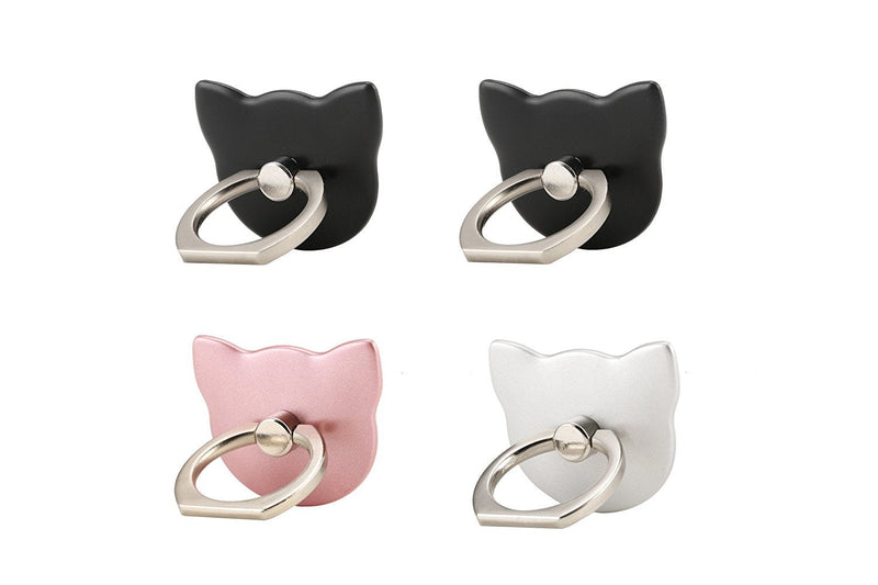 [Australia - AusPower] - lenoup Cat Cell Phone Holder,360 Rotation Phone Ring Kickstand,Universal Cell Phone Ring Grip for Almost All Phones,Pad 