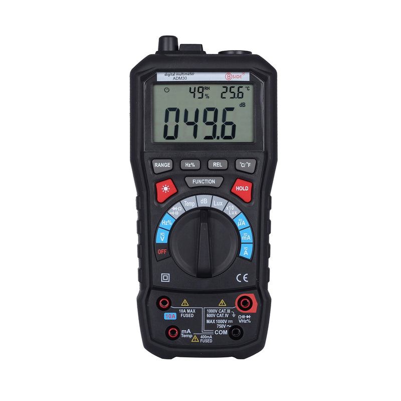 [Australia - AusPower] - BSIDE ADM30 5-in-1 Auto Range Multimeter DMM AC DC Voltage Lux Sound Level Freq 