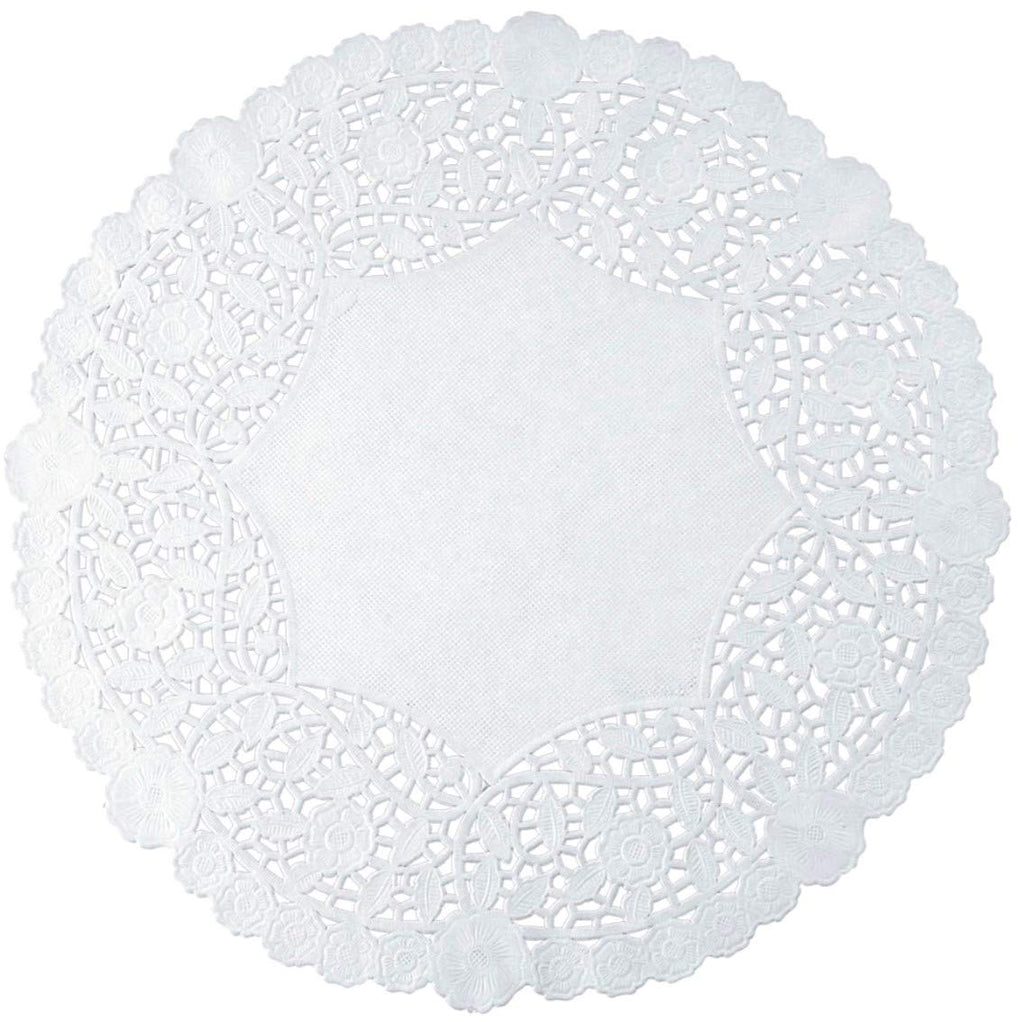 [Australia - AusPower] - White Round 9 inches Paper Lace Doilies - Made in Canada (100) 100 