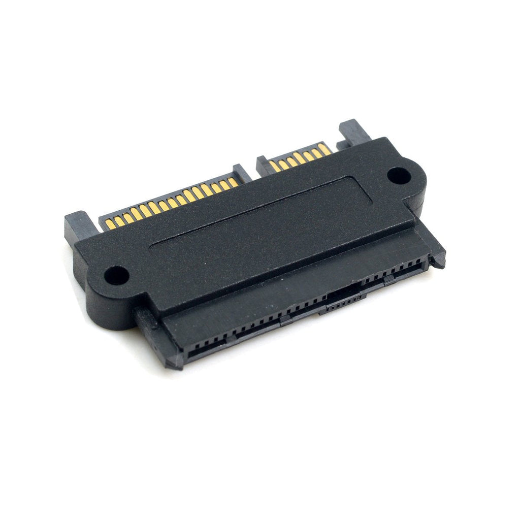 [Australia - AusPower] - CY SATA Hard Disk Drive Raid Adapter with 15 Pin 7 Pin + 15 Pin to SFF-8482 SAS 22 Pin Converter Adapter Straight 