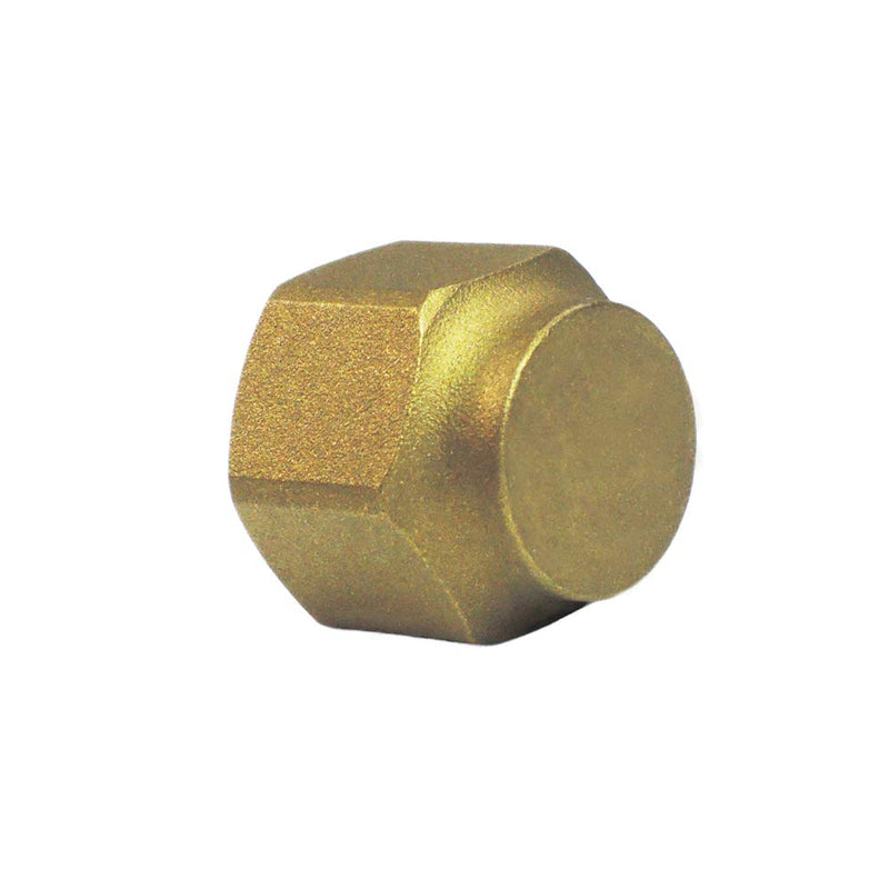 [Australia - AusPower] - Nigo Industrial Co. Brass Tube Fitting, SAE 45 Degree Flare Fitting, Cap Nut (Nominal Pipe Size:3/8"), Actual Inside Diameter: 0.57 Inch (9/16 Inch) 3/8" Tube OD 