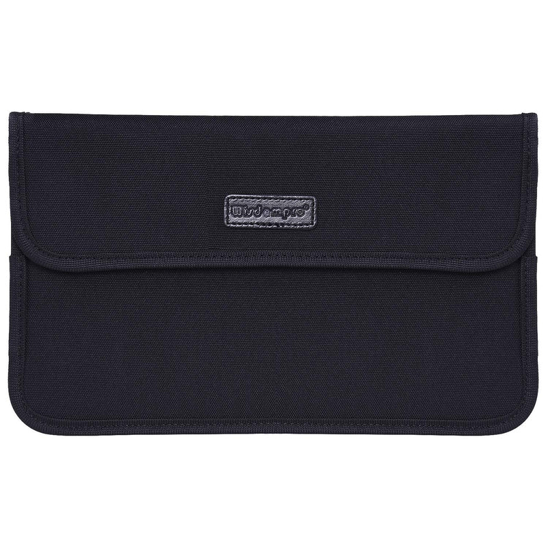 [Australia - AusPower] - Faraday Bag, Wisdompro 9.5 x 5.5 Inch RFID Signal Blocking Bag Shielding Pouch Case for Cell Phone Privacy Protection and Car Key FOB Anti-Tracking, Anti-Spying Case Blocker - Large Black (9.5 x 5.5) 9.5 x 5.5 inches 