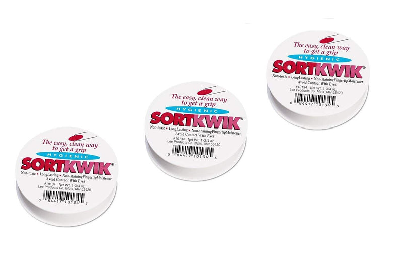 [Australia - AusPower] - Lee Sortkwik Fingertip Moisteners, 1 3/4 oz, Pink, 3 Pack (10134) 