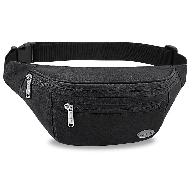 [Australia - AusPower] - Entchin Fanny Pack for Hiking, Running and Travel Black 