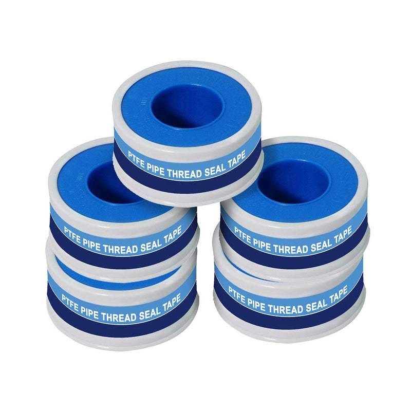 [Australia - AusPower] - Supply Giant I34-5 PTFE Thread Seal Tape for Plumbers, White 3/4 Inch x 260 Inch (Pack of 5 Rolls), 5 Count Pack of 5 