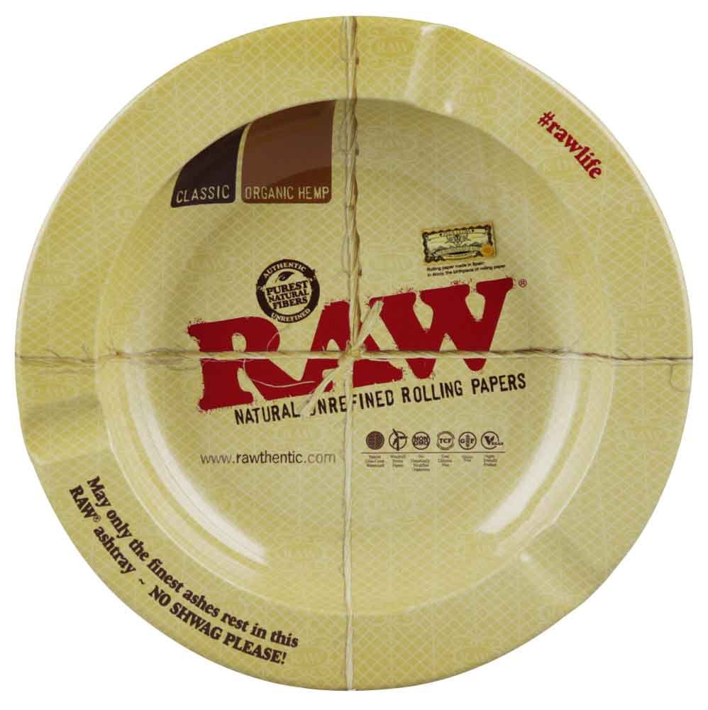 [Australia - AusPower] - "RAW Round Metal Ashtray - Magnetic / 5.5""", brown (18443) 