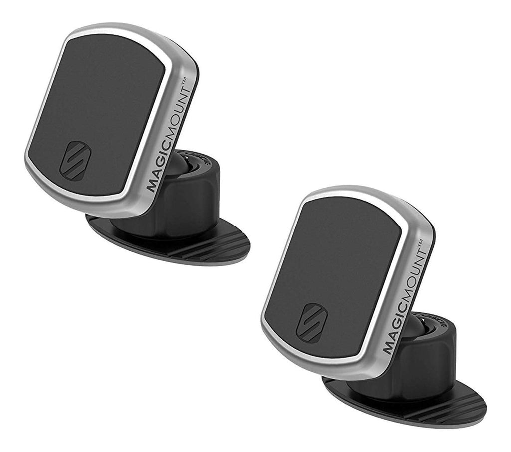 [Australia - AusPower] - Scosche MPD2PK-UB MagicMount Pro Magnetic Car Phone Holder Mount - 360 Degree Adjustable Head, Universal with All Devices - Dashboard Mount - Pack of 2 Dash 2 pack 