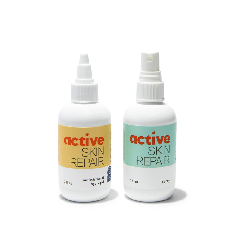 [Australia - AusPower] - Active Skin Repair - First Aid Natural & Non-Toxic Healing Ointment & Antiseptic Spray for Minor Cuts, Wounds, Scrapes, Rashes, Sunburns, and Other Skin Irritations (Bundle, Combo, 3 oz Each) 3 Fl Oz (Pack of 2) 