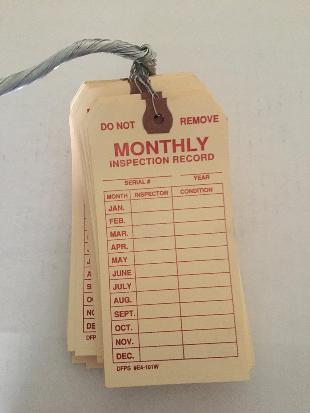[Australia - AusPower] - Brooks Wired Monthly Inspection tag 50 Pack 