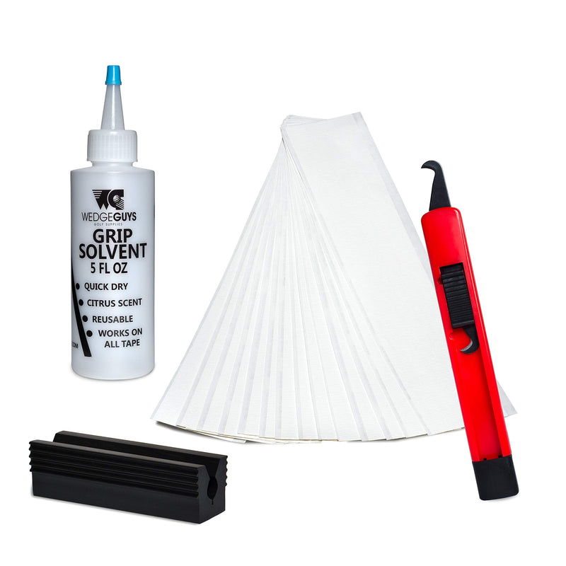 [Australia - AusPower] - Wedge Guys Golf Grip Kits for Regripping Golf Clubs - Professional Quality - Options Include Hook Blade, 15 or 30 Grip Tape Strips, 5 or 8 oz Grip Solvent & Rubber Vise Clamp 