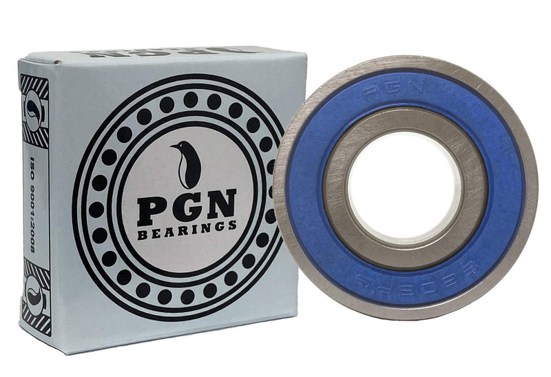 [Australia - AusPower] - (2 Pack) PGN 6203-2RS Sealed Ball Bearing - C3-17x40x12 - Lubricated - Chrome Steel 