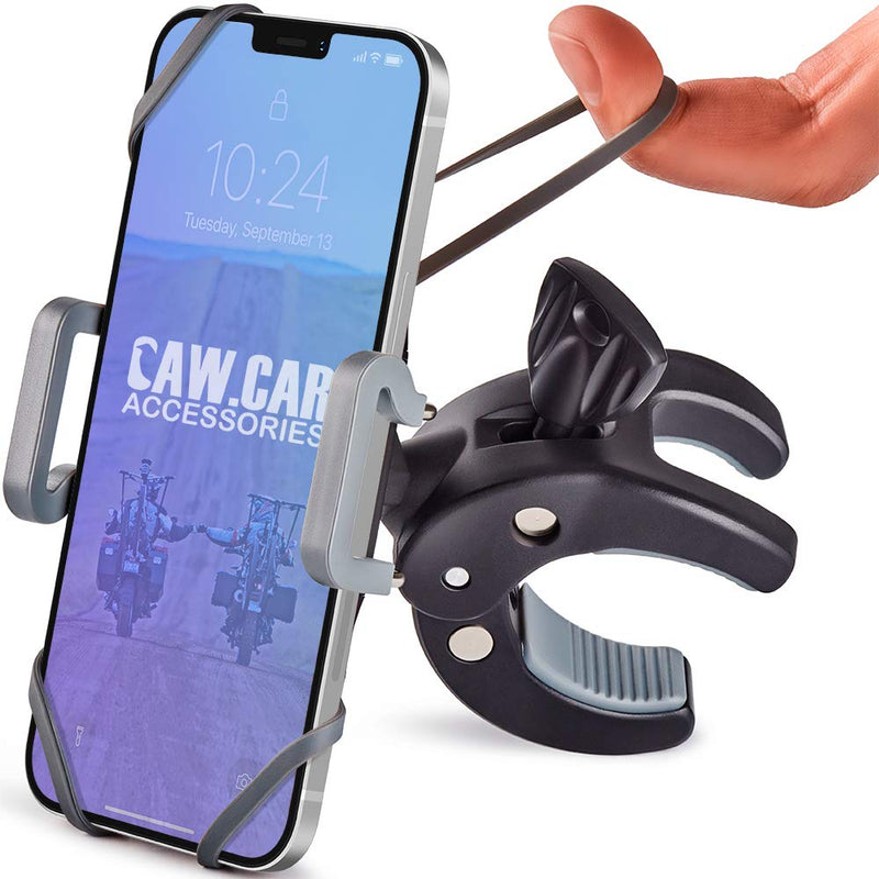 [Australia - AusPower] - Metal Bike & Motorcycle Phone Mount - The Only Unbreakable Handlebar Holder for iPhone, Samsung or Any Other Smartphone. +100 to Safeness & Comfort 