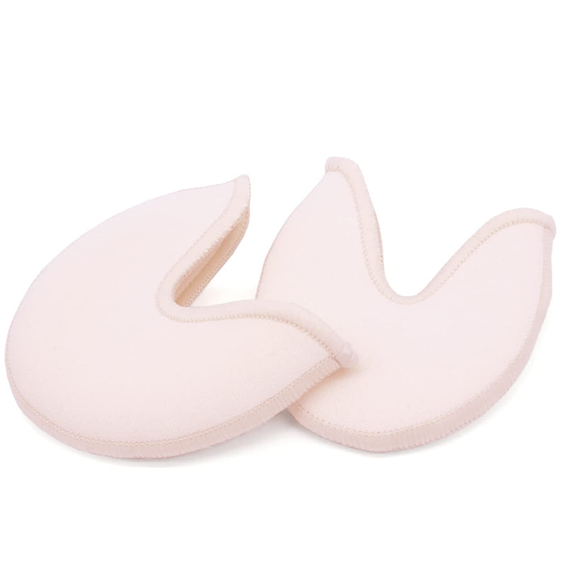 [Australia - AusPower] - DANCEYOU Ballet Dance Toe Pads Soft Silicone Gel Toe Covers High Heels Toe Caps for Women Girl Pointe Shoes, 2 Styles Small Thin-nude 
