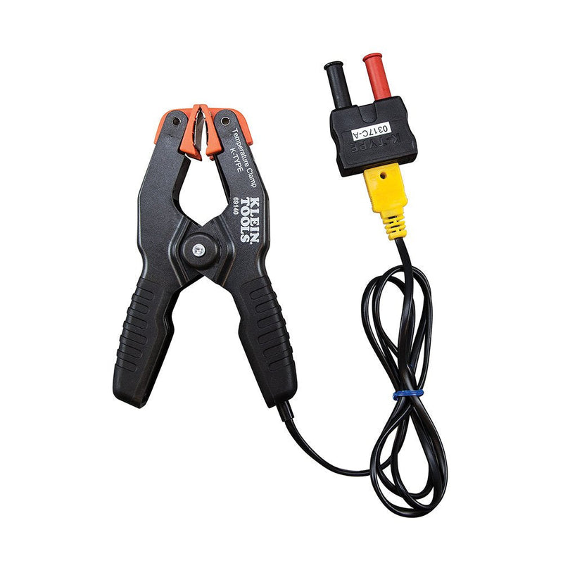 [Australia - AusPower] - Klein Tools 69140 K-Type Thermometer, Pipe Temperature Clamp for HVAC, Measures -4 to +212 Degrees Fahrenheit K-Type Temperature Pipe Clamp 