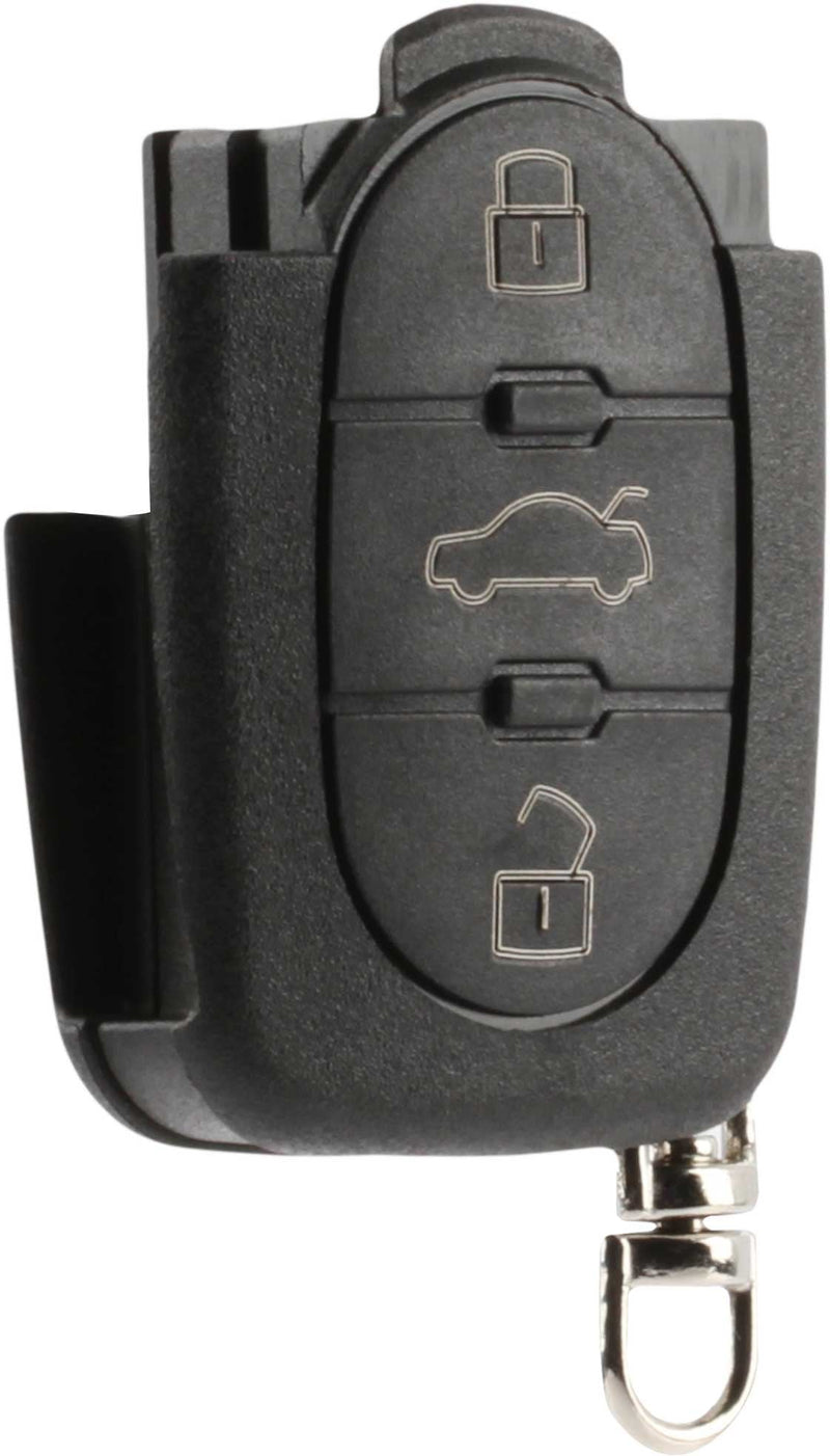 [Australia - AusPower] - Flip Key Fob Keyless Entry Remote Shell Case & Pad fits VW Beetle Cabrio Golf Jetta Passat 1998 1999 2000 2001 (HLO1J0959753F) v-f-bot-case 