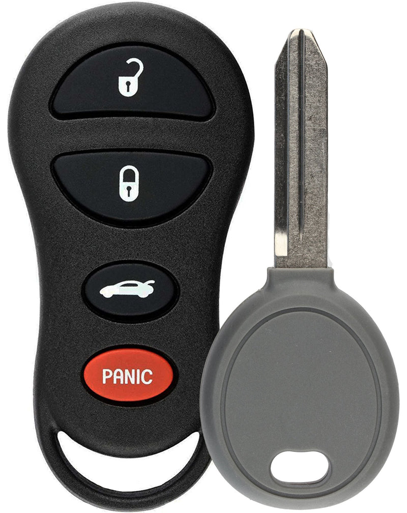 [Australia - AusPower] - KeylessOption Keyless Remote Fob Uncut Ignition Car Key for Jeep Liberty, Stratus, Intrepid GQ43VT17T, 04602260 