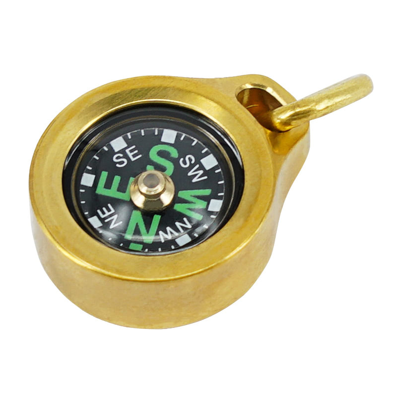 [Australia - AusPower] - MecArmy CMP Titanium/Brass Grade Compass, Teardrop Shaped Survival Compass, Waterproof IPX5 Hiking Compass, Handheld Compass Easy to Recognize Direction 