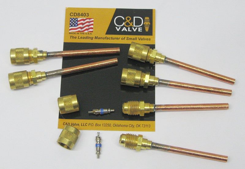 [Australia - AusPower] - C&D Copper Tube Access Valve 3/16 CD8403 Package of 6 