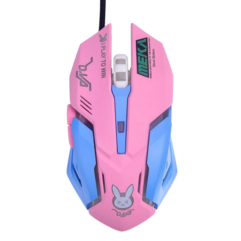 [Australia - AusPower] - OW Mouse Breathing LED Backlit Gaming Mouse Genji Reaper Wired USB Computer Mouse for PC& Mac E-Sports Gamers 