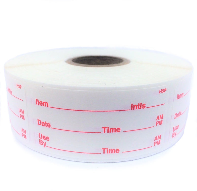 [Australia - AusPower] - Dissolvable Food Storage Labels for Home and Restaurant Use - Dissolves in Water in 30 Seconds - No Adhesive Residue - Perfect for Glass, Metal, Plastic Containers - 1x2 inch Size 500 Labels per roll 