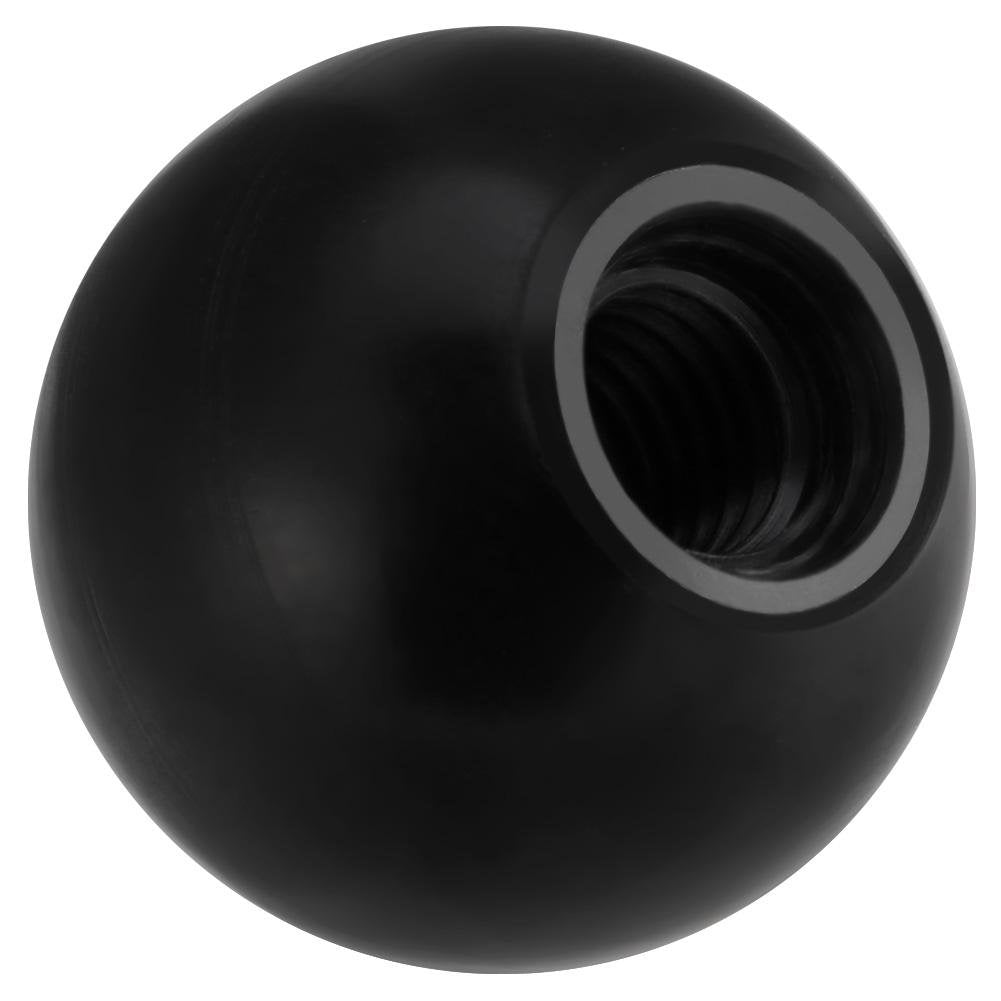 [Australia - AusPower] - 10pcs Universal Lathe Tractor Machine Plastic Round Ball Knob Handle Black/Red Color(Black#4 AM8*25) 