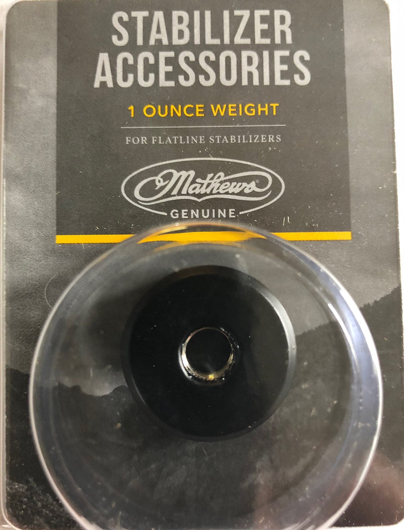 [Australia - AusPower] - Mathews Flatline Stabilizer Weight Black 1 oz. 