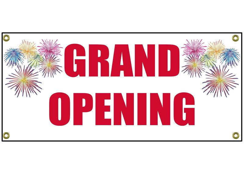 [Australia - AusPower] - Grand Opening Banner Retail Store Shop Business Sign 36" By 15" 