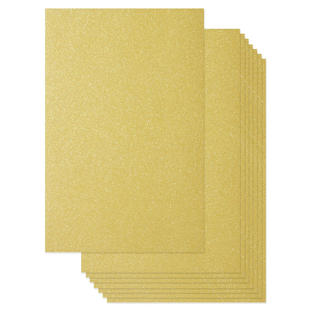 [Australia - AusPower] - Gold Glitter Cardstock Paper, 24 Sheets Double Sided Sparkle Card Stock for Crafts (8x12 In) Gold 