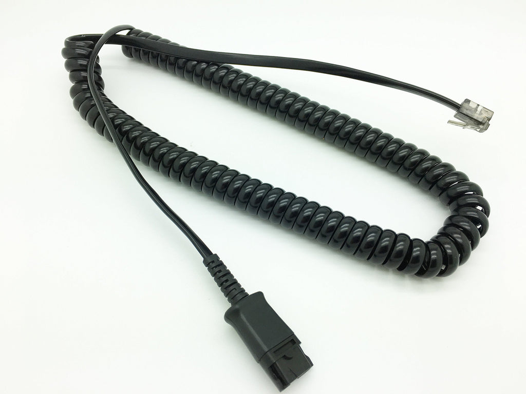 [Australia - AusPower] - Premium Quick Disconnect Cable Compatible with Mitel, Plantronics U10P Polaris H-Series headsets with Built-in Amplifier, Polycom VVX, Analog Deskphones, Avaya, Nortel, Aastra | 27190-01 2719001 