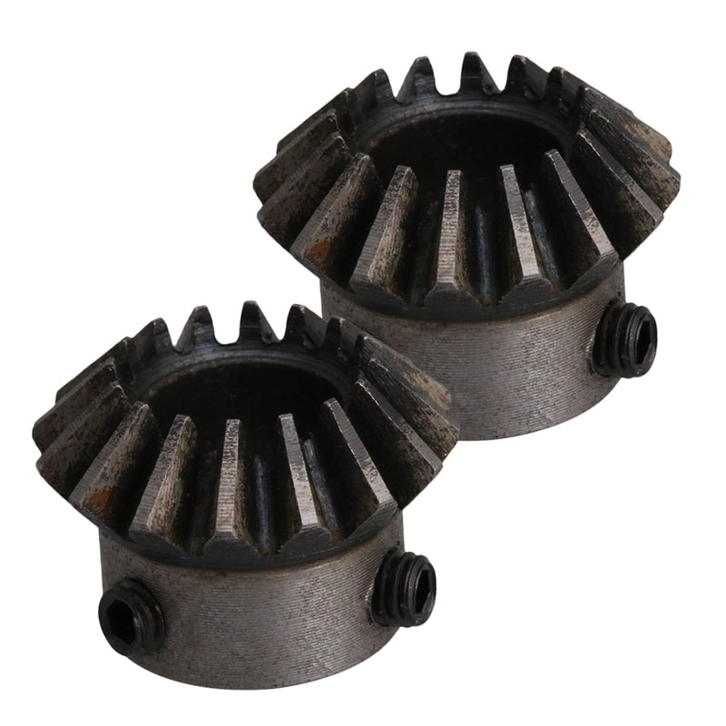 [Australia - AusPower] - CNBTR Tapered Bevel Pinion Gear 12mm Hole Diameter 45# Steel 1.5 Module 16 Teeth Pack of 2 