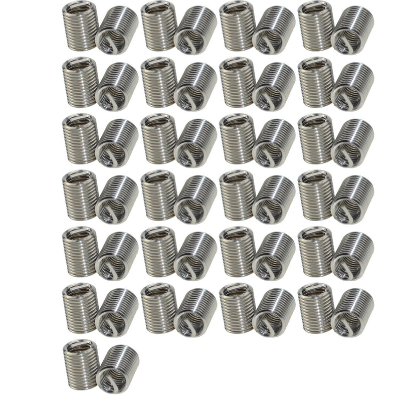 [Australia - AusPower] - XunLiu 304 Stainless Steel Wire Thread Insert Stripped Thread Rethread Repair (50, M6-1.0X2.5D) 50 