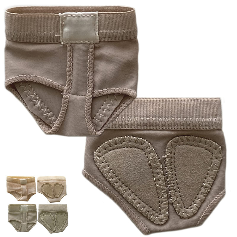 [Australia - AusPower] - DANCEYOU Foot Thongs 1/2 Pairs Professional Lyrical Paws Pads Ballet Belly Contemporary Dance Wear 5 Sizes for Kids Women and Men X-Small Lightbrown-upgraded 