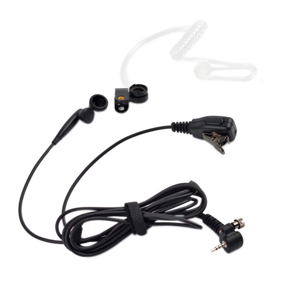 [Australia - AusPower] - HYS in Ear Earpiece Mic PTT Walkie Talkies Earpiece with Extra Acoustic Tube Earpiece Sepura SRP2000 SRP3000 SRH3500 SRH3800 SRH3900 Walkie Talkie (1 Pack) 