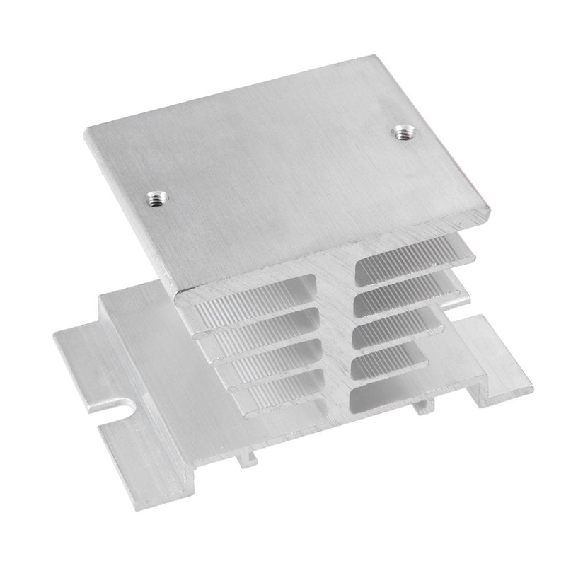 [Australia - AusPower] - uxcell Aluminum Heat Sink SSR Dissipation for Single Phase Solid State Relay 10A-40A 