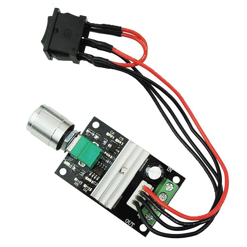 [Australia - AusPower] - LEDMOMO 1203BB 6V 12V 3A 80W DC Motor Speed Controller (PWM) Adjustable Motor Driver Switch 