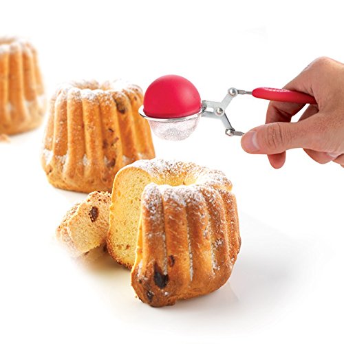[Australia - AusPower] - Sprinkler, Sifter and Shaker for Icing Sugar, Cocoa, Spice, Herb, Fine Mesh by Mastrad - Red 