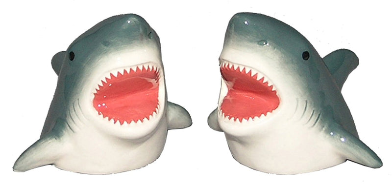 [Australia - AusPower] - Shark Bite Funny Salt and Pepper Shakers Ceramic 