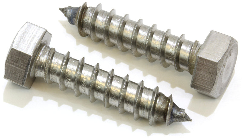 [Australia - AusPower] - 3/8" x 1-1/2" Stainless Hex Head Lag Bolt Screws, (25 Pack), 304 (18-8) Stainless Steel Coach Bolts/Large Screws for Wood with Plain Finish by Bolt Dropper 3/8" x 1-1/2" 