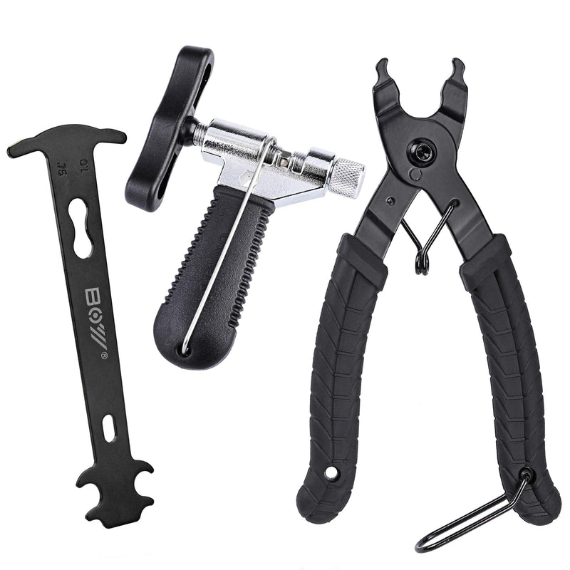 [Australia - AusPower] - Oumers Bike Link Plier+Chain Breaker Splitter Tool+Chain Checker, Chain Missing Link Opener Closer Plier Chain Cutter Connector Wear Indicator Tool 