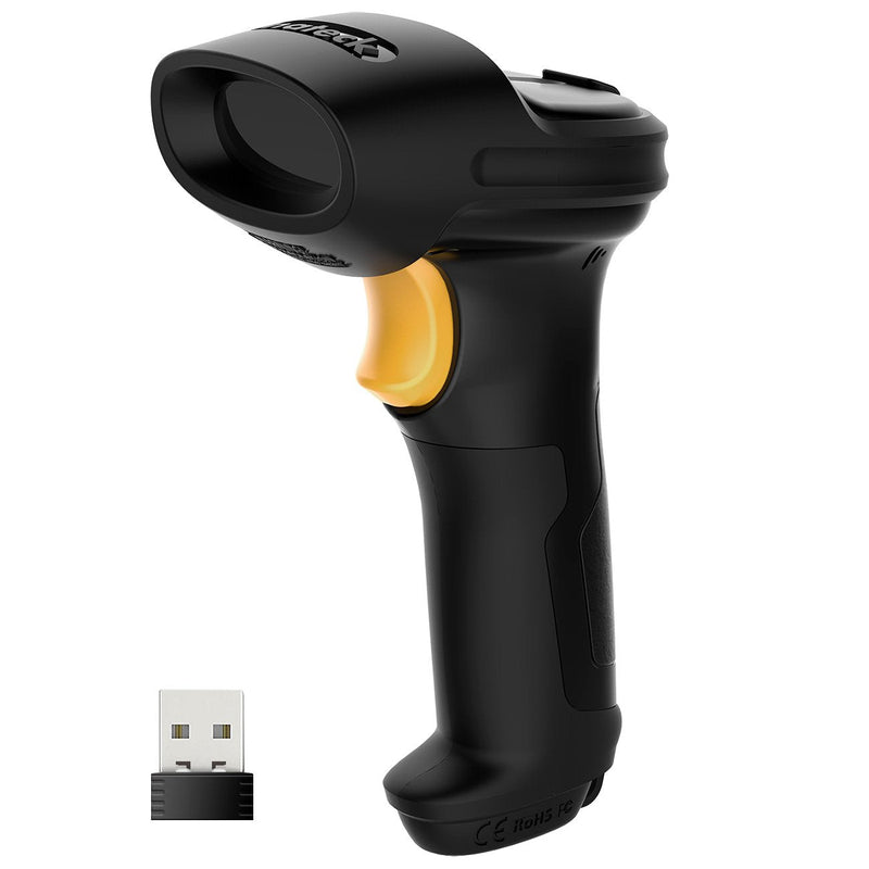 [Australia - AusPower] - Inateck Barcode Scanner, Wireless Scanner, 2600mAh Battery, 35M Range, Automatic Scanning, BCST-60 Black 