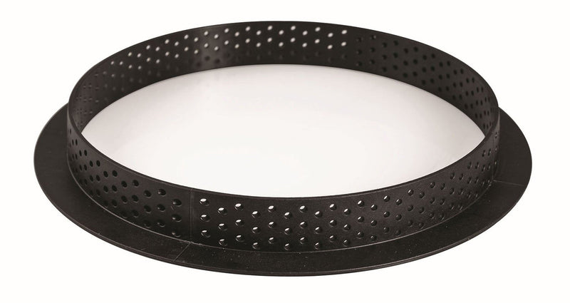 [Australia - AusPower] - Silikomart"Tarte Ring 190" Heat-Resistant Perforated Plastic Cutting Ring 7.48 Inch Diameter (1 Each) 1 