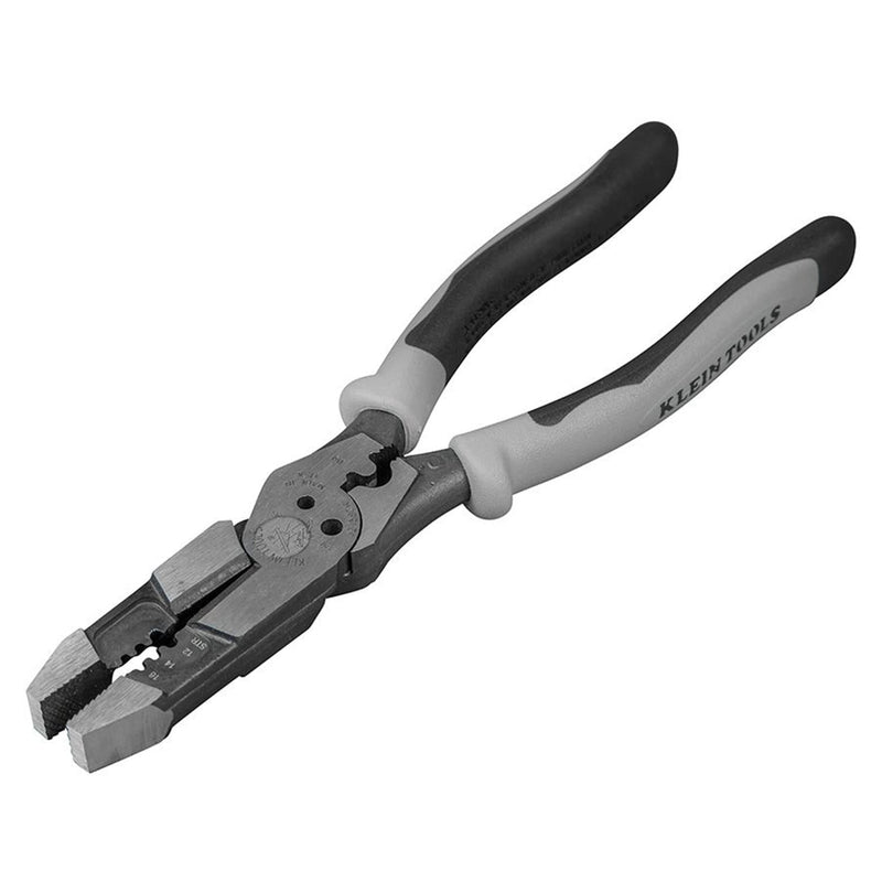 [Australia - AusPower] - Klein Tools J215-8CR Multitool Pliers, Hybrid Multi Purpose Tool / Crimper, Wire Stripper, Bolt Shearing, Wire Grabbing, Twisting, Looping 8-Inch 