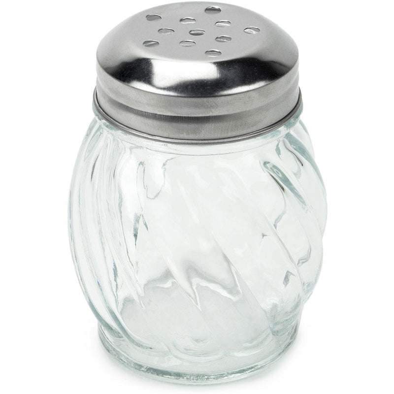 [Australia - AusPower] - Spice & Cheese Shaker - 5 oz. Glass Server with Metal Lid and Extra Large Holes for Parmesan and Mozzarella by Back of House Ltd. 