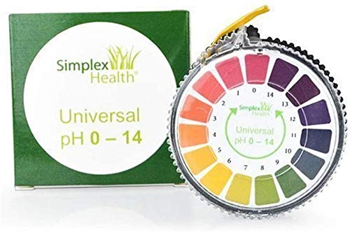 [Australia - AusPower] - 2 x SimplexHealth pH Indicator Litmus Test Paper Strip Roll, 0-14 for Water Urine and Saliva (5 Meters) 