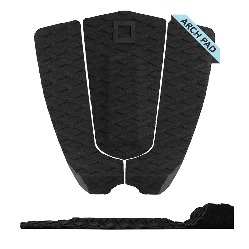 [Australia - AusPower] - Surf Squared 3-Piece Traction Pad | Arch, Flat, or Front | Maximum Grip Stomp or Deck Pad | Easy Install w/Super Strong 3M Adhesive | Fits All Surfboards: Shortboard, Fish, Longboard, & Skimboard 