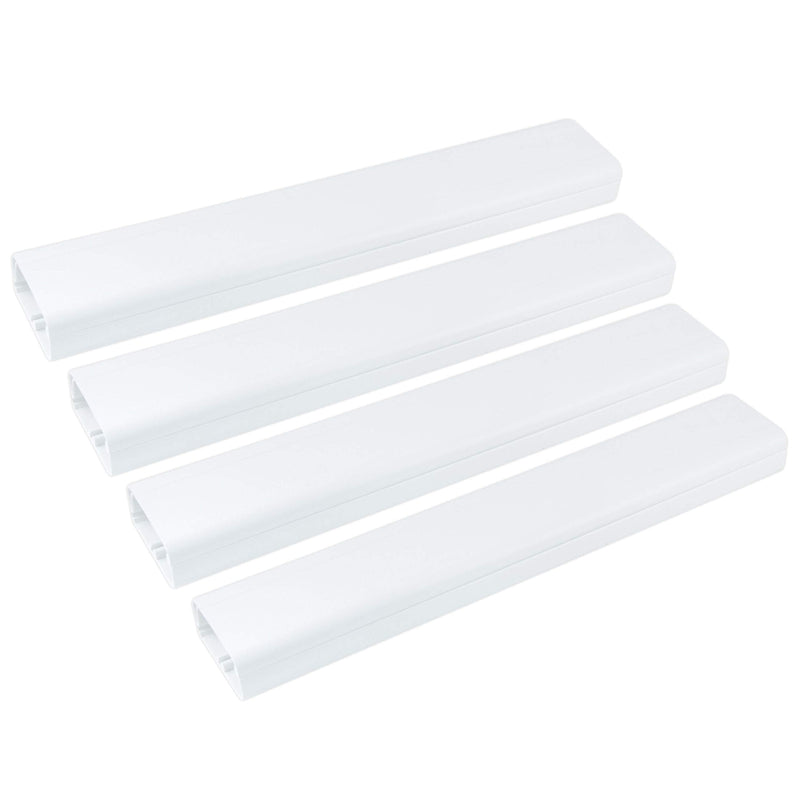 [Australia - AusPower] - Power Gear, Hides, Paintable to Match Channel, Management Kit, Easy Install, 4 Count, 33636 Cable, Wall Cord Cover | White 
