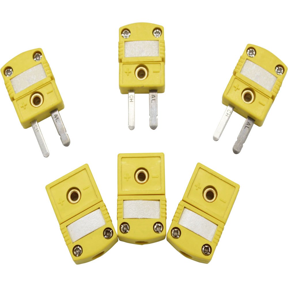 [Australia - AusPower] - T-PRO K Type Thermocouple Connector 3Set Male and Fmale 